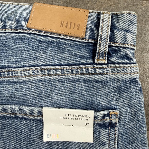 NWT Rails High Rise Straight Topanga Jeans - Picture 4 of 10